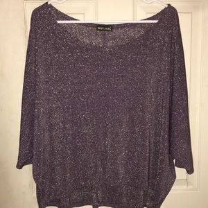 Dark purple crop top